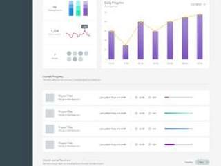 Analytics Dashboard UI KIT - Freebie