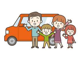 汽车和幸福的家庭