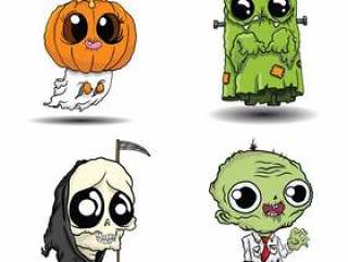 Cute Halloween Monster Collection