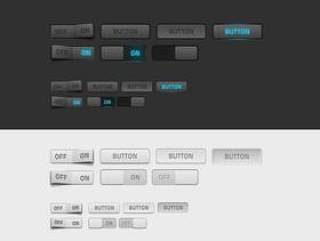 精致按钮开关——psd分层素材