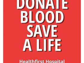 清洁和简约的献血宣传单