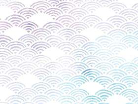 夏天的颜色日本模式青海波浪框架