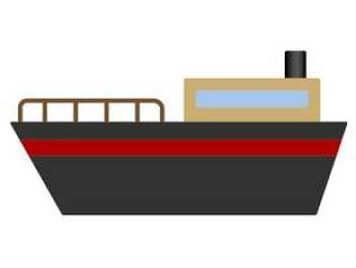 黑色的船模型