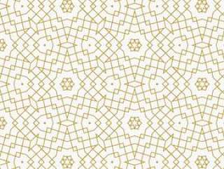 抽象的几何金色图案用线条作出