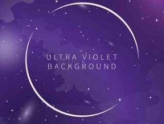 紫罗兰色与银河背景图