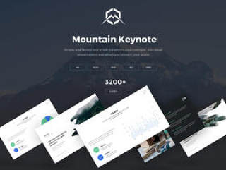 Mountain Keynote现代创意和商业演讲。，山主题演讲