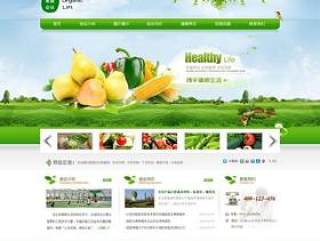 国内生态农业企业网站PSD