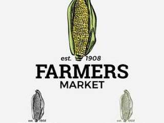 玉米农夫市场标志