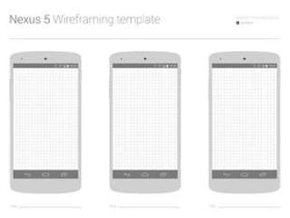 Nexus 5 线框模板