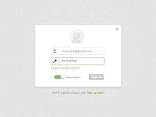 Elegant Login Form Design 