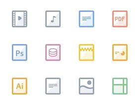 12枚文件格式图标