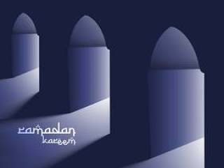 与圣洁光斋月背景的masjid门