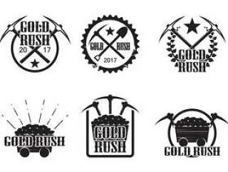 复古淘金矢量集