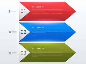 三个步骤业务分布图横幅设计