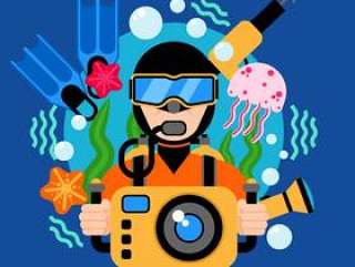 水肺潜水的插图