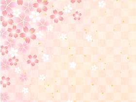 樱花_ Washi _格_纵向背景