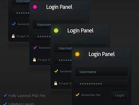 精致的登录框——psd分层素材