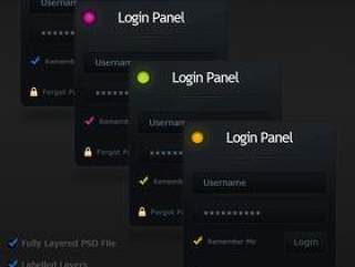 精致的登录框——psd分层素材