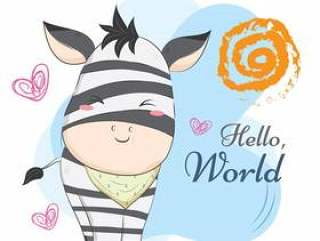 Baby Zebra Jail Motif