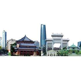 广州地标建筑与景区PSD分层