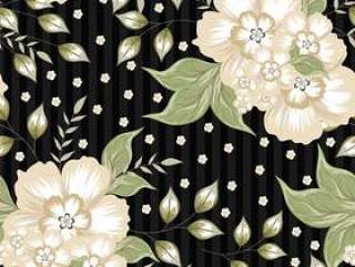 Seamless flowers background.