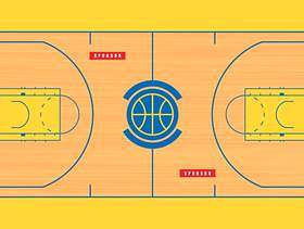 篮球场平面图例证