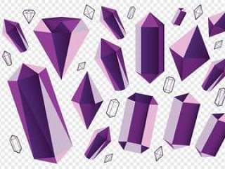 紫水晶石水晶石英矿物
