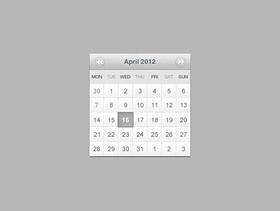 calender web design 2psd分层素材