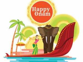 南印度节快乐Onam节日