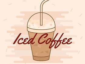 冰的咖啡传染媒介