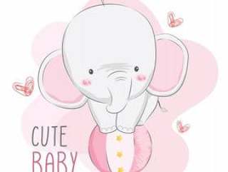 Cute Baby Elephant Circus