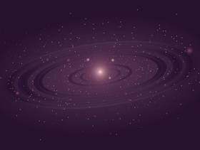 紫罗兰色银河背景
