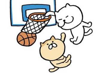 猫篮球扣篮