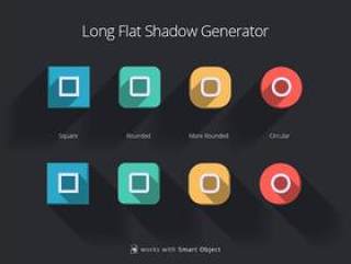 Long flat shadow generator