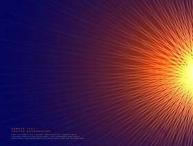 抽象的线条背景制作发光的太阳风格形状