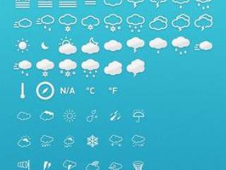 天气icon---psd分层