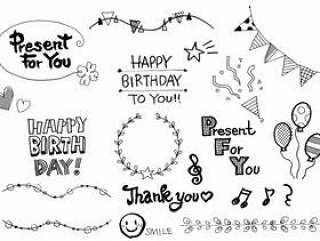 happy birthday 英字