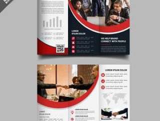Corporate Business Tri Fold Brochure Template Design