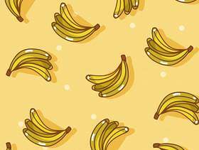 果子香蕉样式背景动画片
