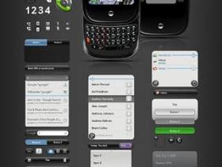 PalmPre用户界面psd分层素材
