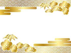 新年卡模板（金）