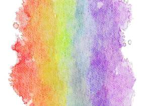 彩虹色的水彩壁纸·垂直
