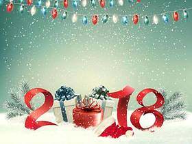 2018彩灯贺卡