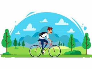 矢量与景观的Bicycler