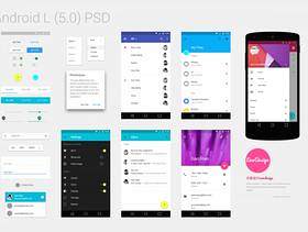 Andriod_L_5.0界面psd下载