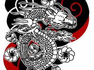 龙日本纹身