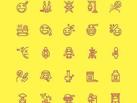 矢量线性图标 下载 Nasty-Icons