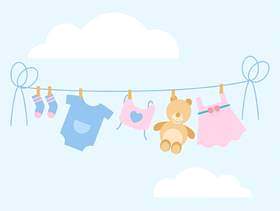 标志性的Babyshower矢量