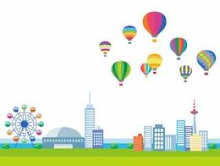 气球和城市