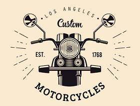 老式摩托车标志
